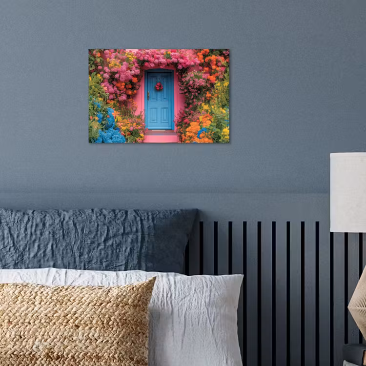 Poster - Bloemen - Deur - Roze — 3