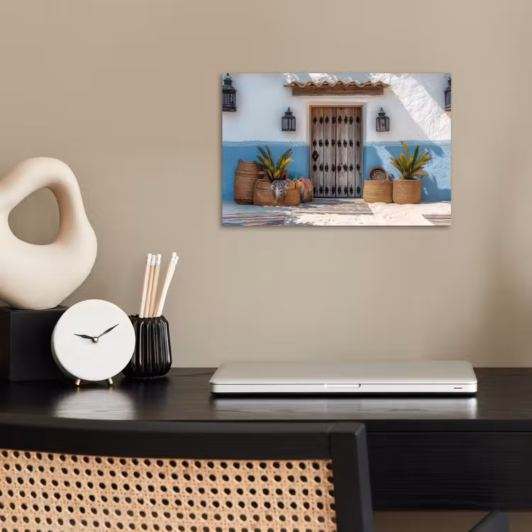 Poster - Deur - Manden - Planten — 2