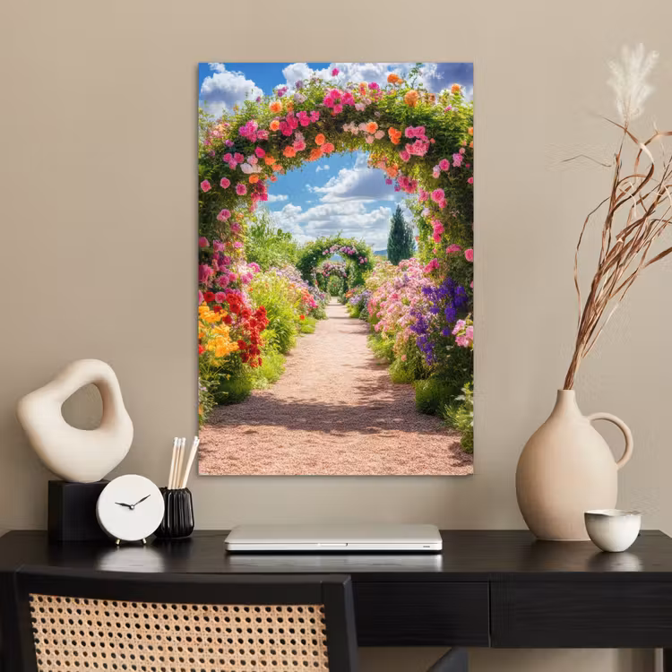 Poster - Doorkijk - Bloemen - Kleurrijk - Natuur — 2