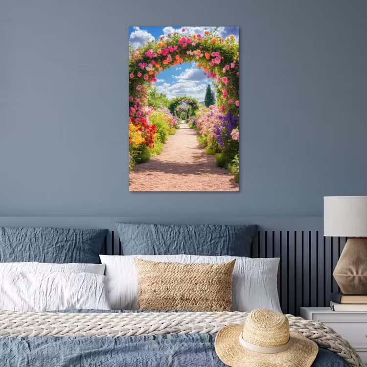 Poster - Doorkijk - Bloemen - Kleurrijk - Natuur — 3