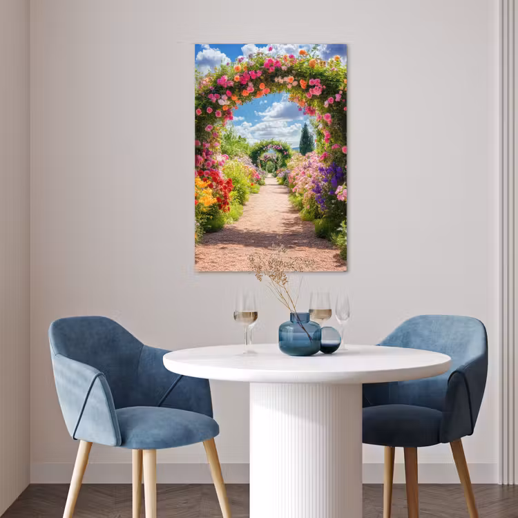 Poster - Doorkijk - Bloemen - Kleurrijk - Natuur — 4