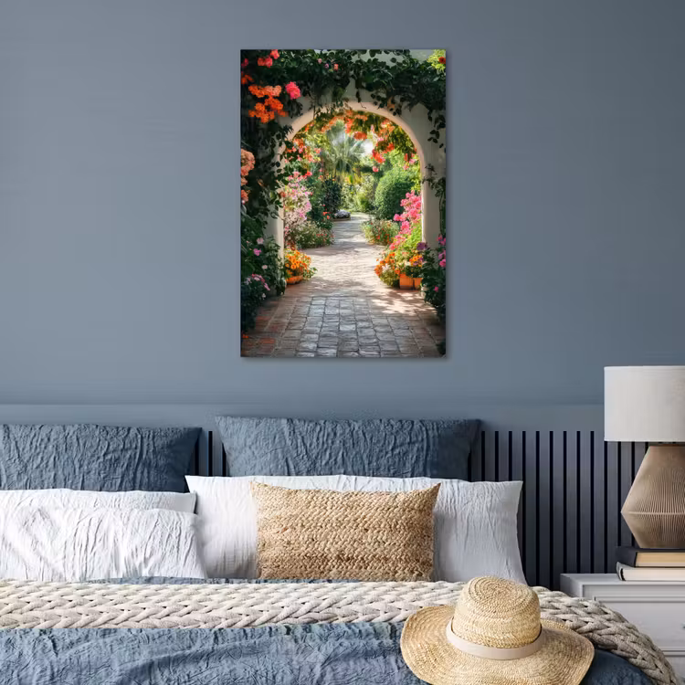 Poster - Doorkijk - Bloemen - Natuur - Bloementuin — 3