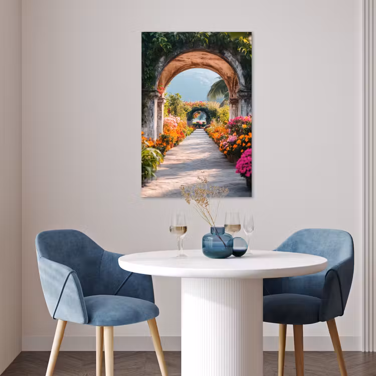 Poster - Doorkijk - Bloemen - Tropisch - Kleurrijk — 4