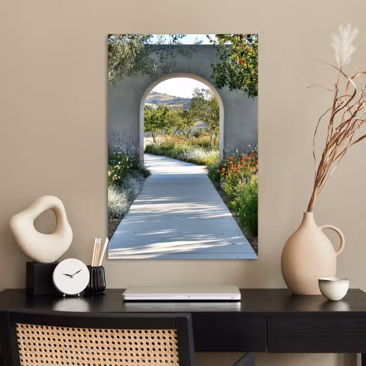 Poster - Doorkijk - Pad - Beton - Landschap — 2