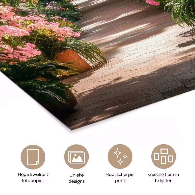 Poster - Doorkijk - Tropisch - Bloemen - Natuur — 5