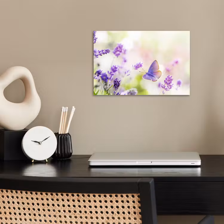 Poster - Lavendel - Vlinder - Bloemen — 2