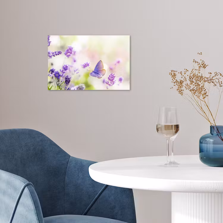 Poster - Lavendel - Vlinder - Bloemen — 4
