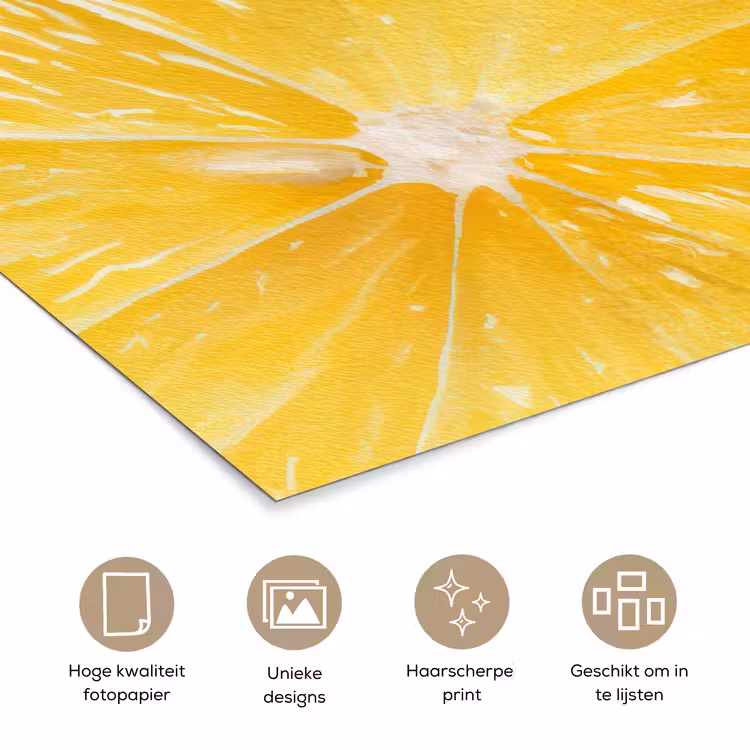 Poster - Citroen - Geel - Zonnig — 5