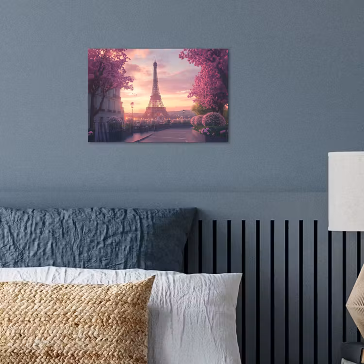 Poster - Eiffeltoren - Parijs - Roze — 3