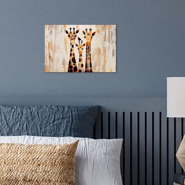 Poster - Giraffen - Cartoon - Crème — 3