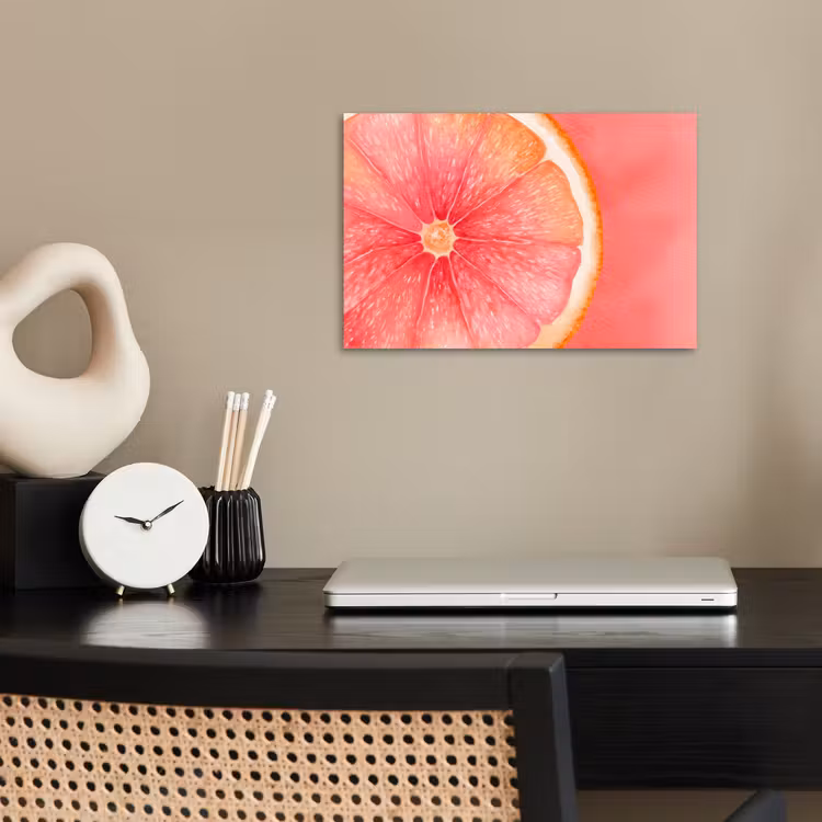 Poster - Grapefruit - Roze - Levendig — 2