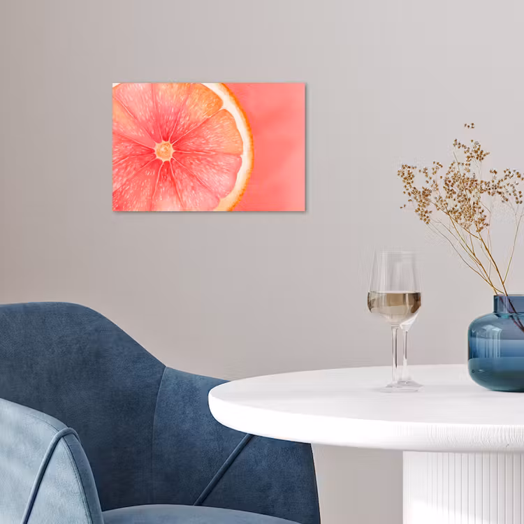 Poster - Grapefruit - Roze - Levendig — 4