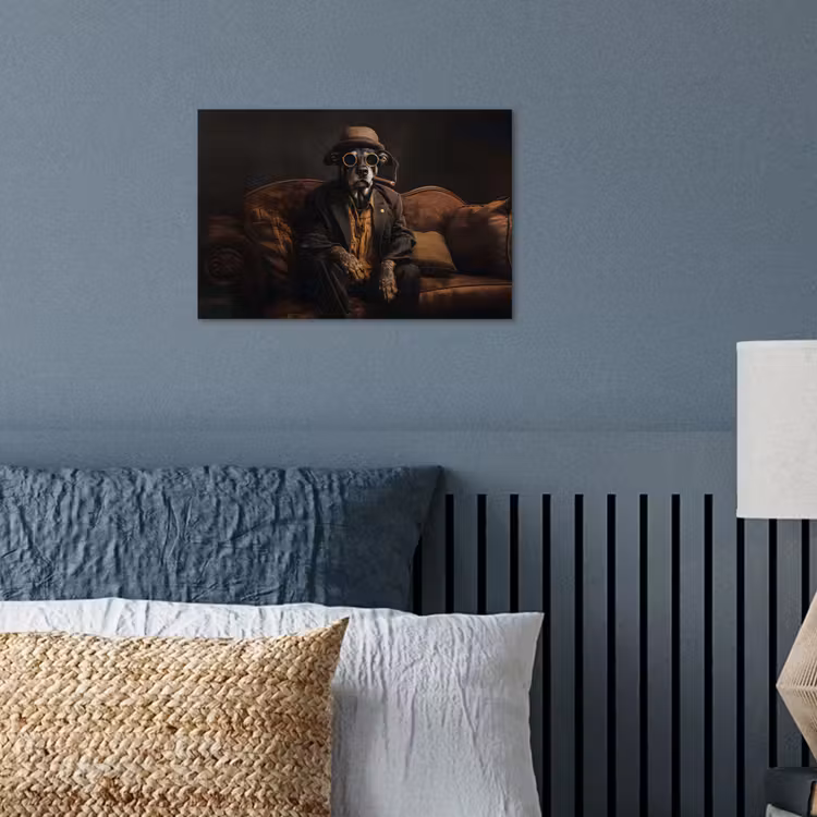 Poster - Hond - Sigaar - Hoed - Pak — 3