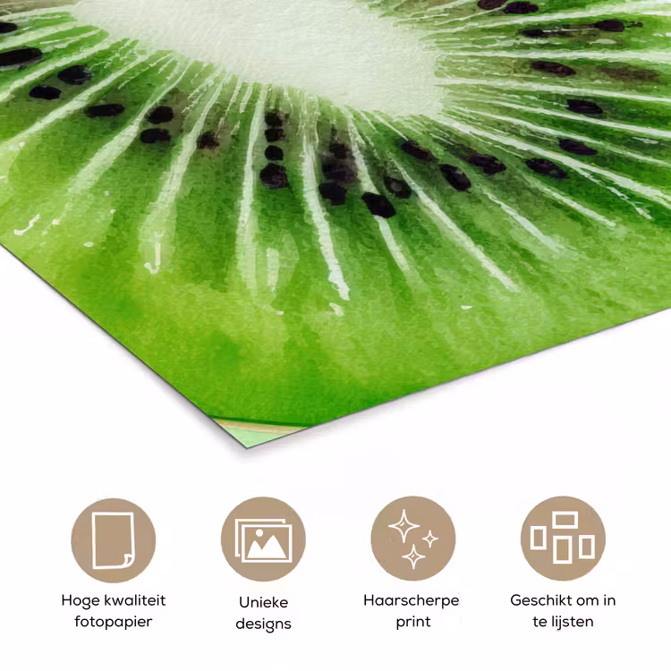 Poster - Kiwi - Groen - Fris — 5