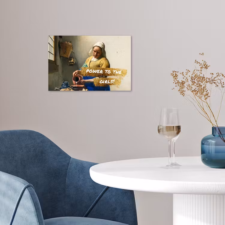 Poster - Melkmeisje - Goud - Quotes - Schilderij - Oude meesters — 4