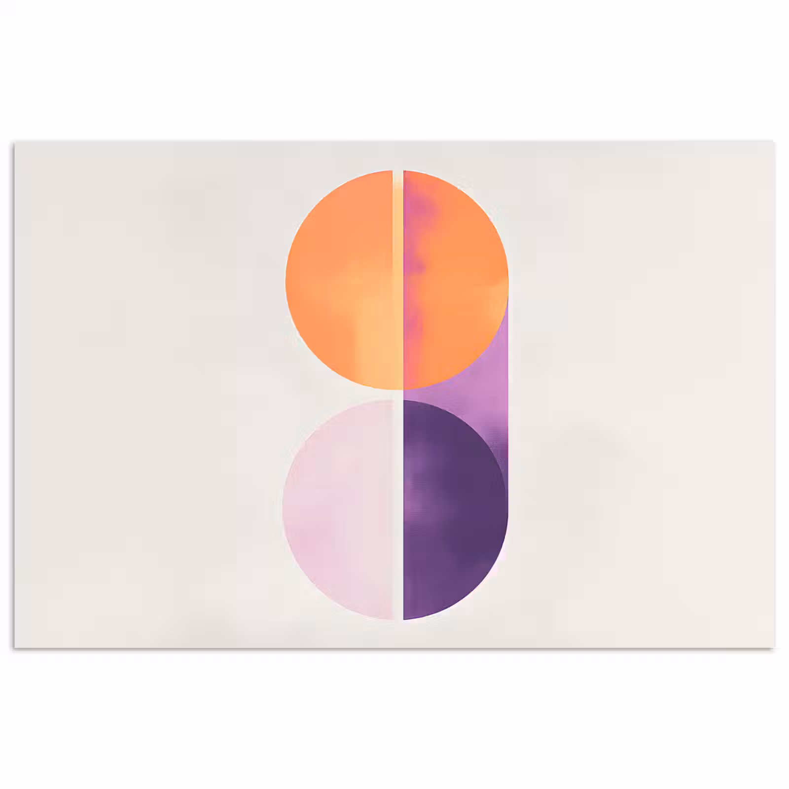 Poster - Cirkels - Abstract - Paars — 1