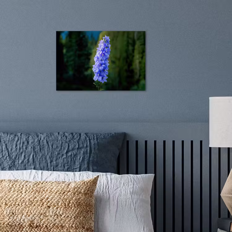 Poster - Bloemen - Blauw - Dennenboom — 3