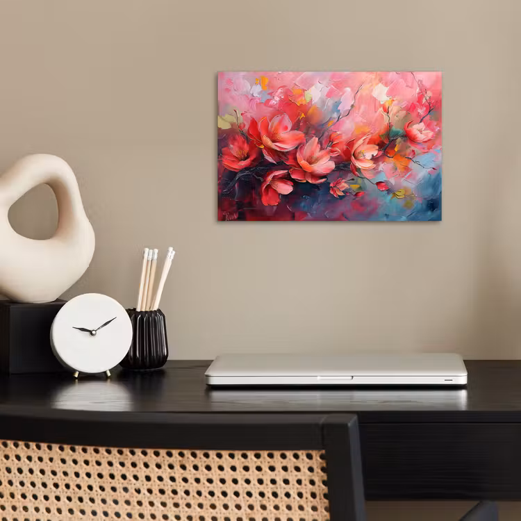 Poster - Bloemen - Roze - Watercolor - Natuur- Kunst — 2