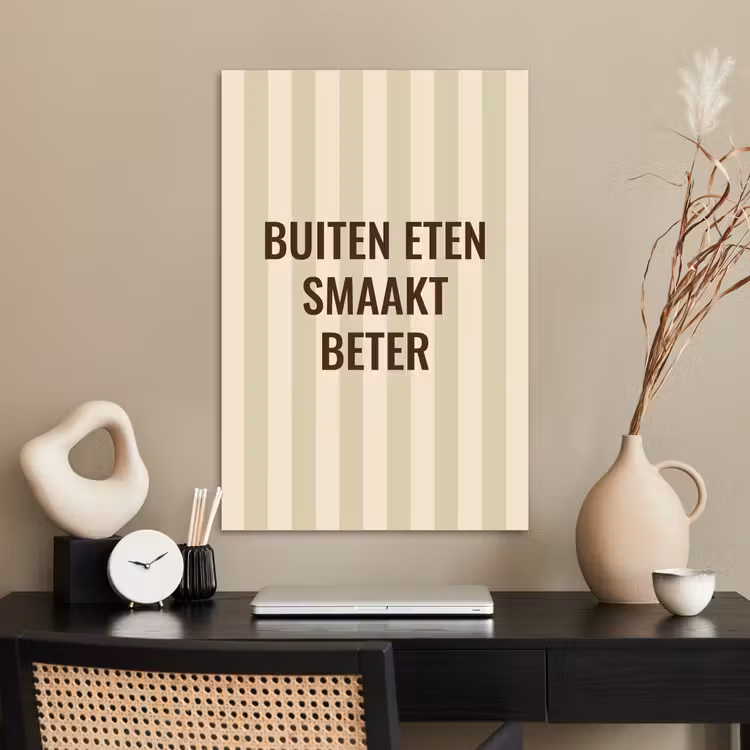 Poster - Buiten - Quote - Strepen - Zomer — 2
