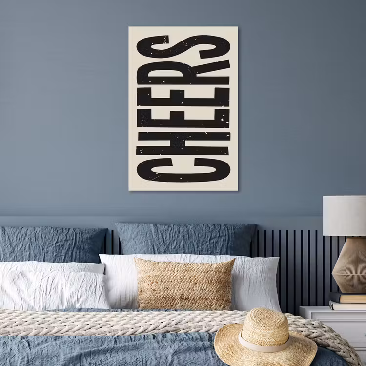 Poster - Cheers - Japandi - Zwart - Letters — 3