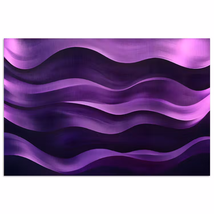 Poster - Golven - Abstract - Paars — 1