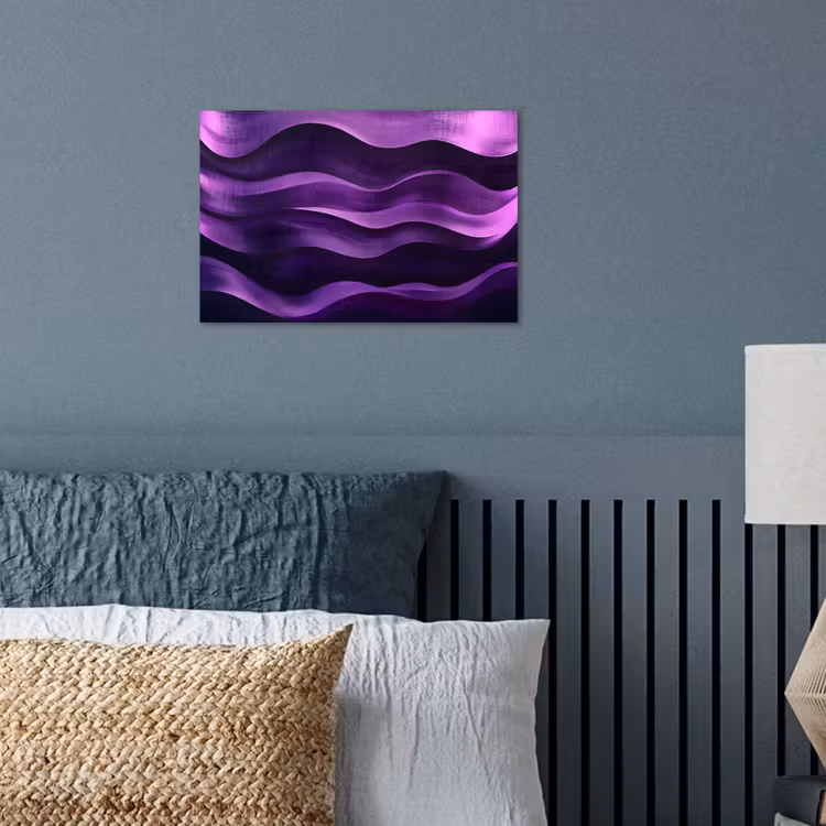 Poster - Golven - Abstract - Paars — 3