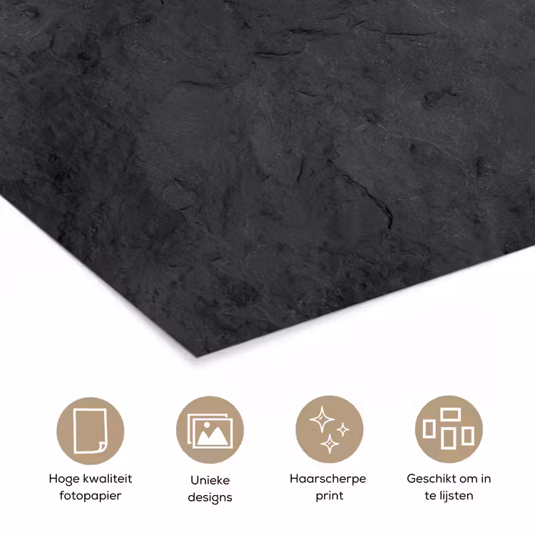Poster - Grijs - Cement - Beton - Industrieel - Structuur — 5