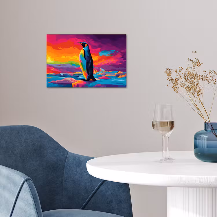 Poster - Ijsschots - Pinguïn - Abstract - Lucht — 4