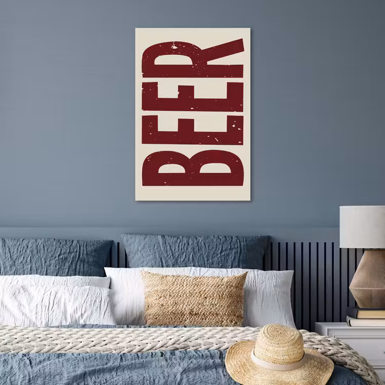 Poster - Japandi - Beer - Red - Retro — 3