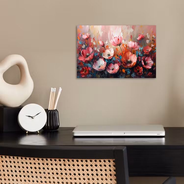 Poster - Klaprozen - Roze - Bloemen - Botanisch - Kunst — 2