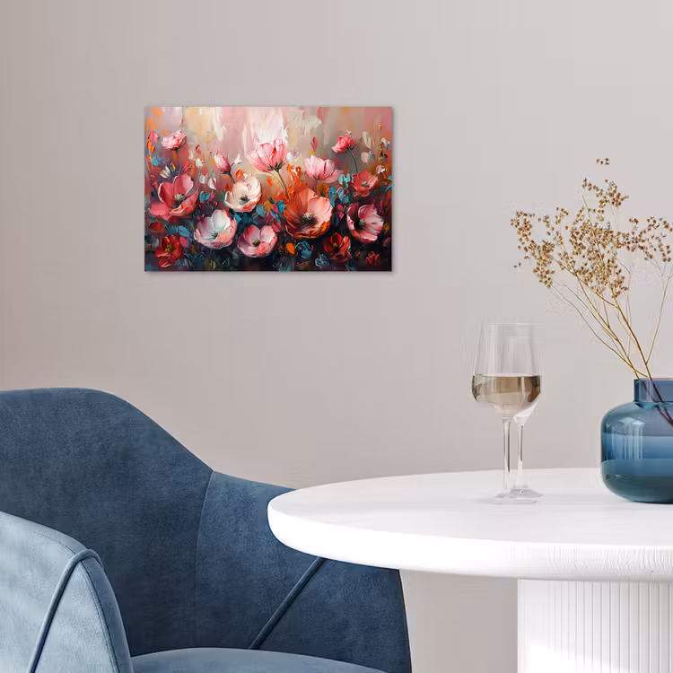 Poster - Klaprozen - Roze - Bloemen - Botanisch - Kunst — 4