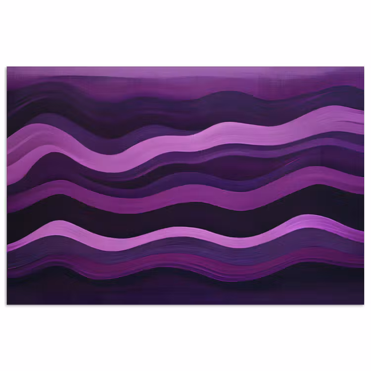 Poster - Lijnen - Golven - Paars - Abstract — 1