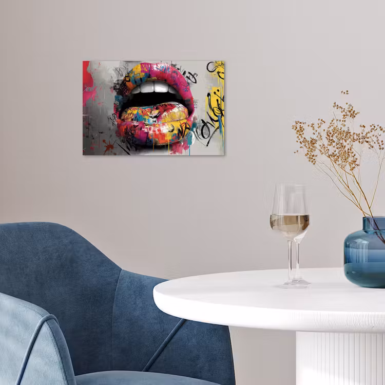 Poster - Lippen - Graffiti - Expressief — 4
