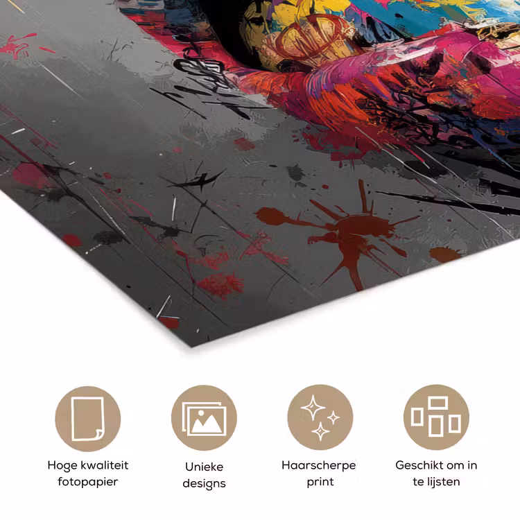 Poster - Lippen - Graffiti - Expressief — 5