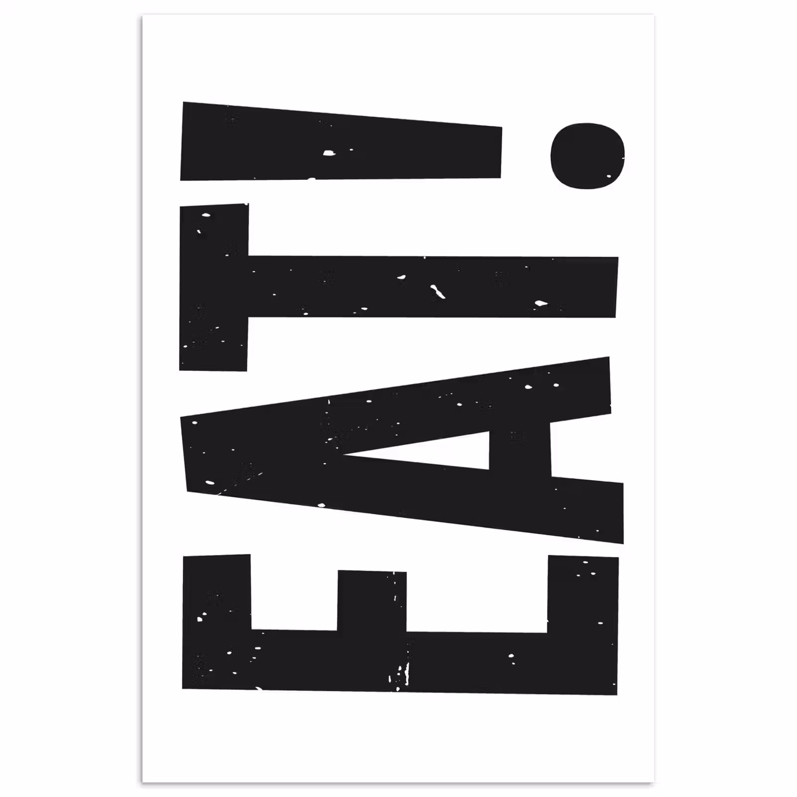 Poster - Decoratie - Eten - Zwart - Wit — 1