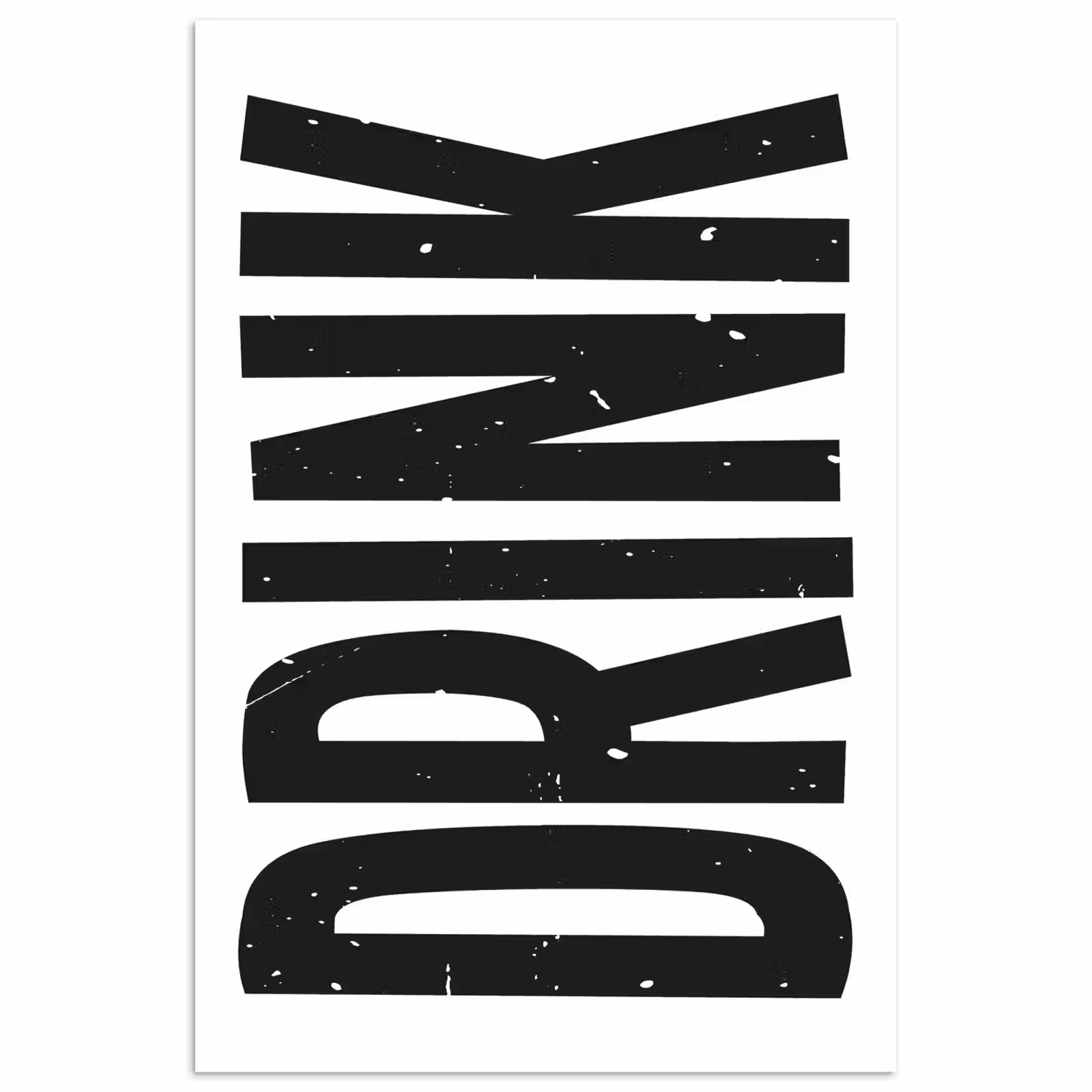 Poster - Drink - Zwart - Wit - Decoratie — 1