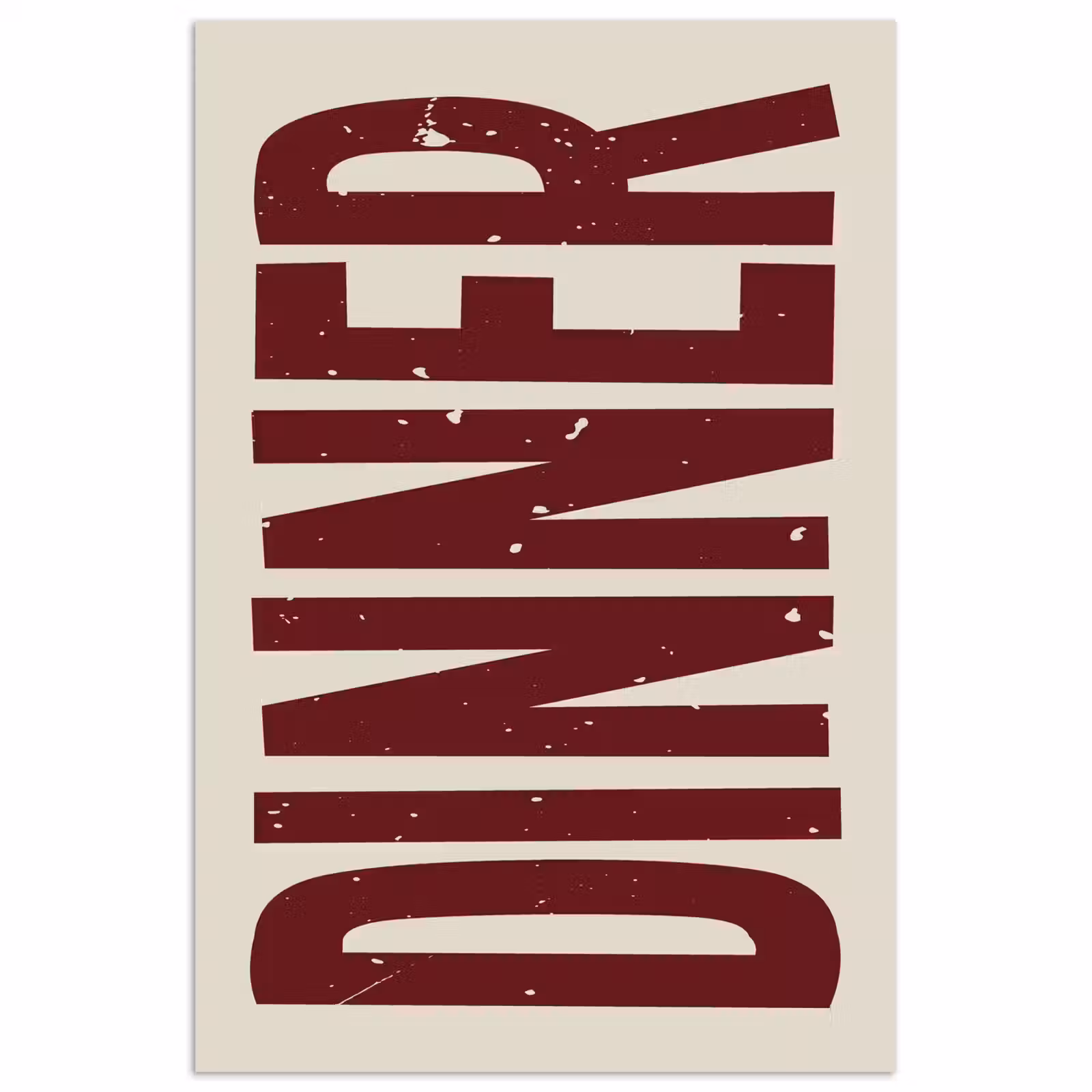 Poster - Eten - Decoratie - Rood - Vintage — 1