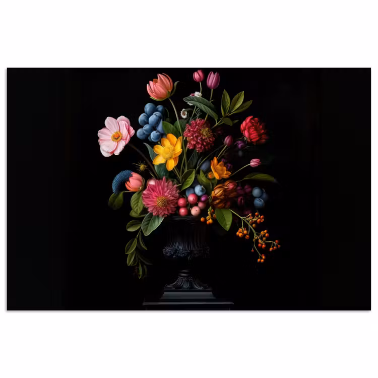 Poster - Bloemen - Vrolijk - Vaas — 1