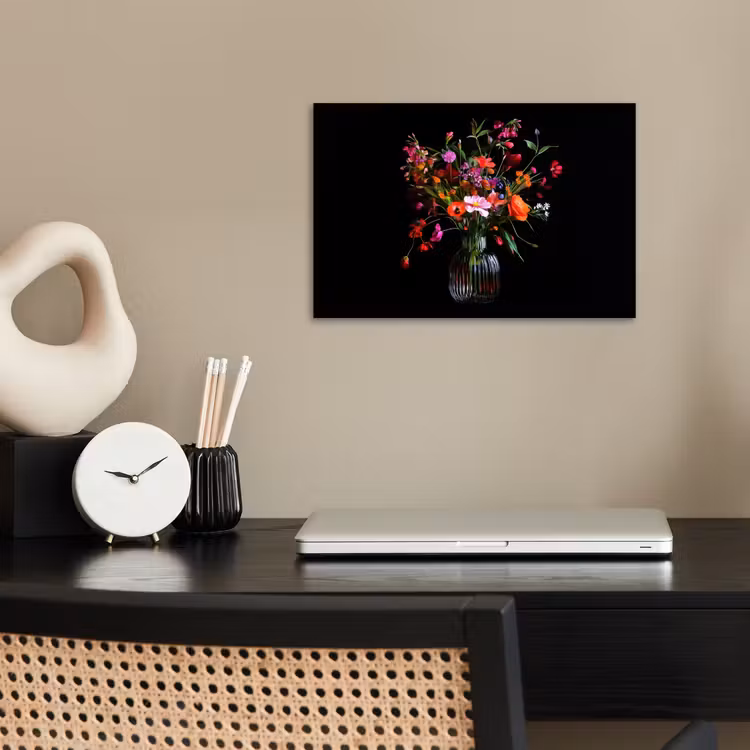 Poster - Boeket - Veldbloemen - Vaas — 2