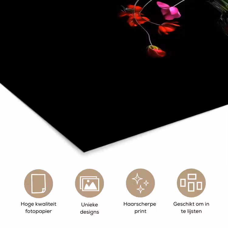 Poster - Boeket - Veldbloemen - Vaas — 5