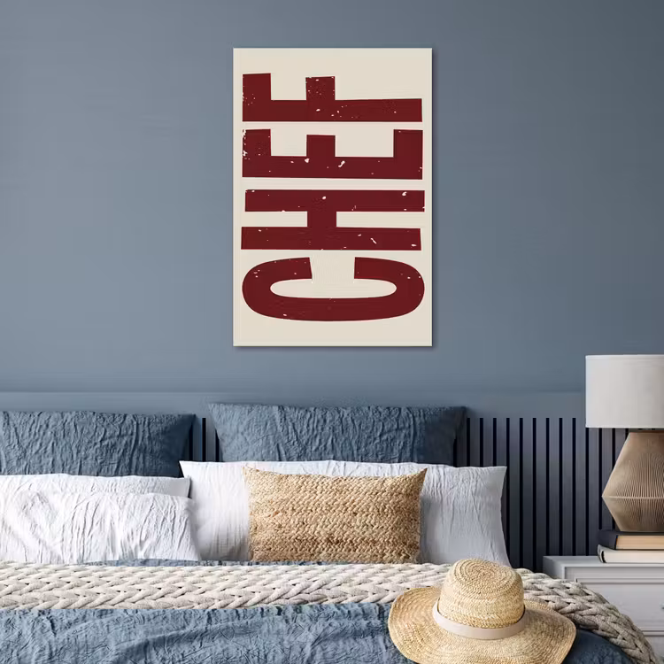 Poster - Chef - Rood - Japandi - Vintage — 3