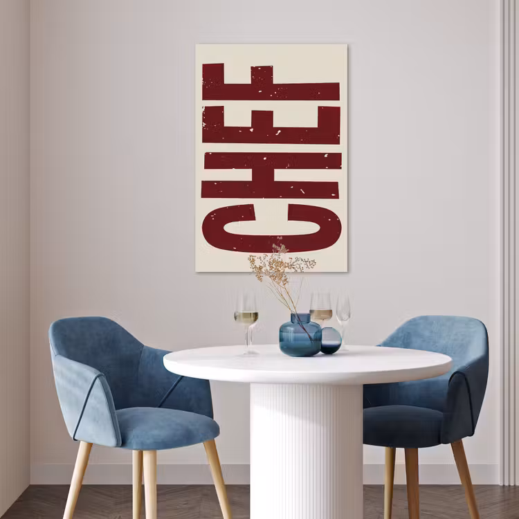 Poster - Chef - Rood - Japandi - Vintage — 4