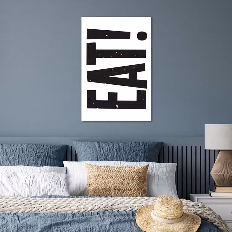 Poster - Decoratie - Eten - Zwart - Wit — 3