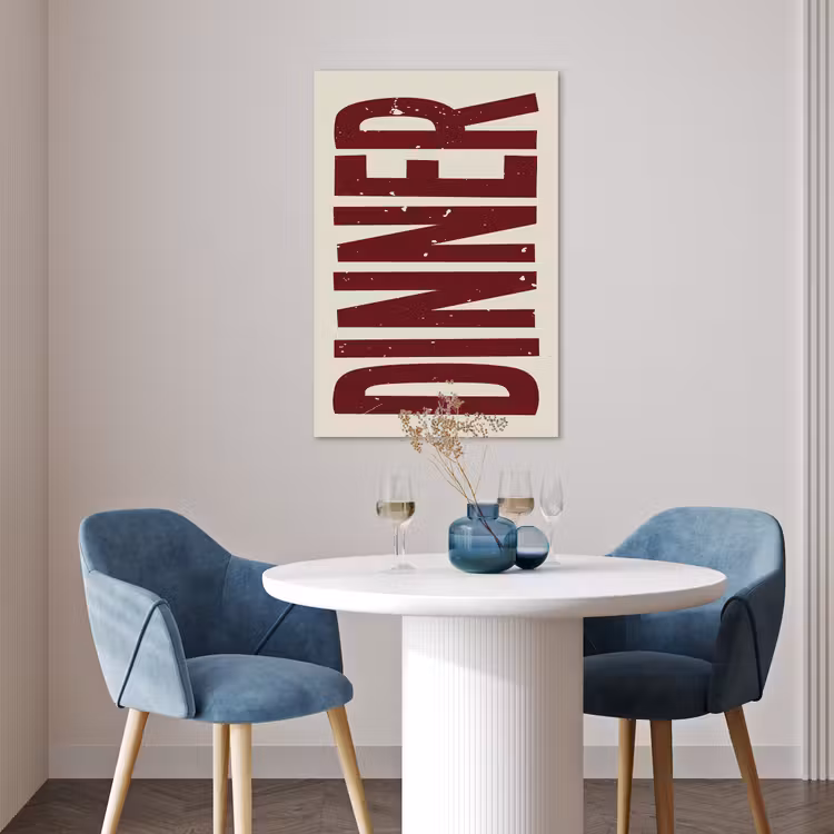 Poster - Eten - Decoratie - Rood - Vintage — 4
