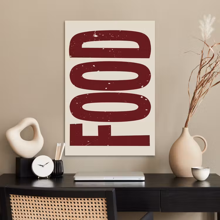 Poster - Eten - Japandi - Rood - Decoratie — 2