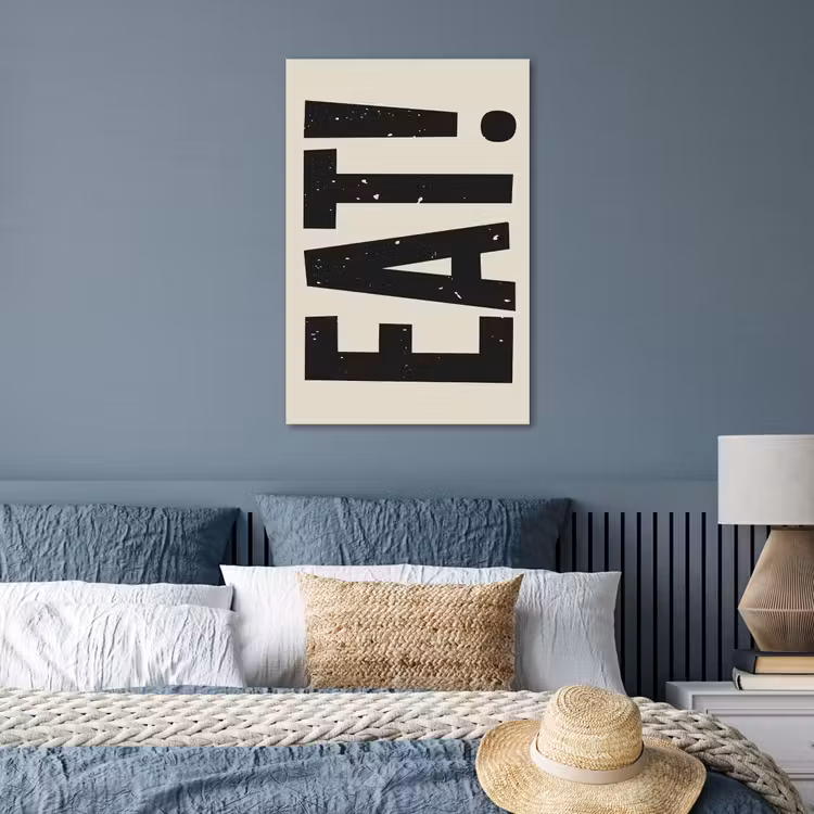 Poster - Eten - zwart - Japandi - Wit — 3