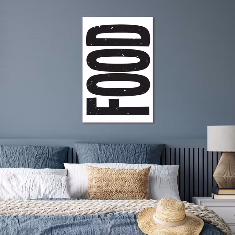 Poster - Food - Zwart - Wit - Decoratie — 3