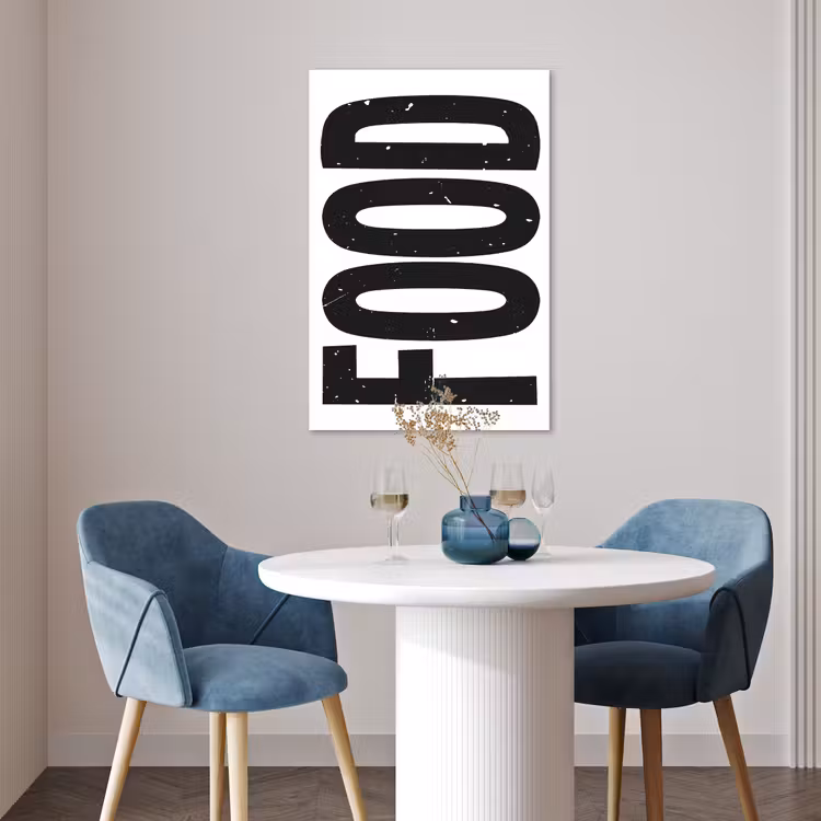 Poster - Food - Zwart - Wit - Decoratie — 4