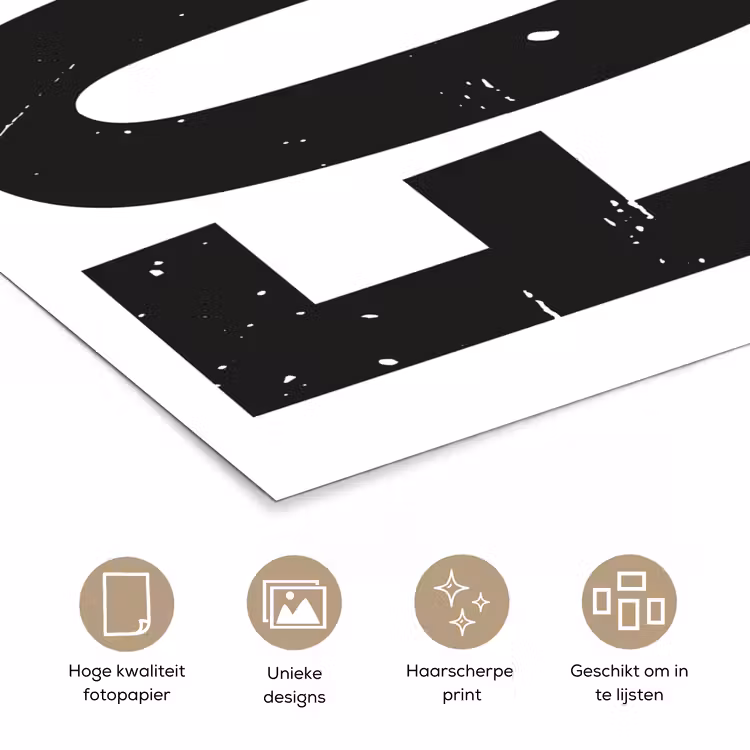 Poster - Food - Zwart - Wit - Decoratie — 5