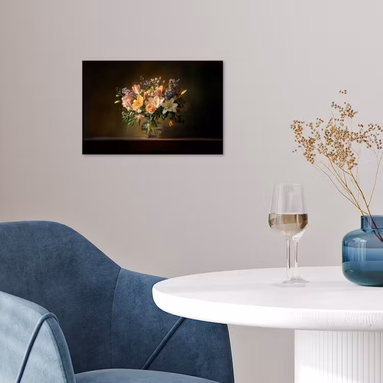 Poster - Glazen - Bloemen - Boeket - Kleuren — 4